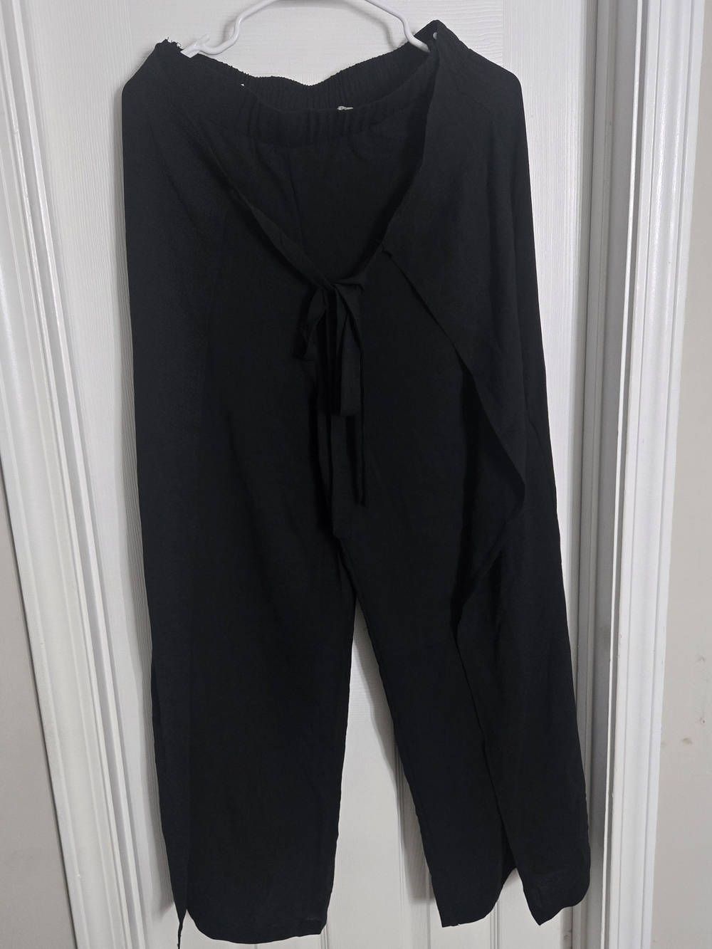 Zara Black Women's Relaxed Drawstring Pants Size M **